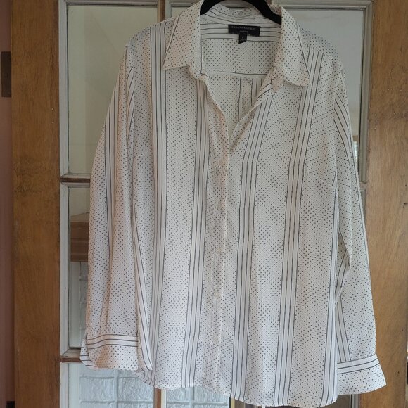 Banana Republic Classic Drapey Shirt Size Large - Picture 1 of 11